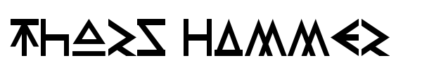 Thors Hammer font preview